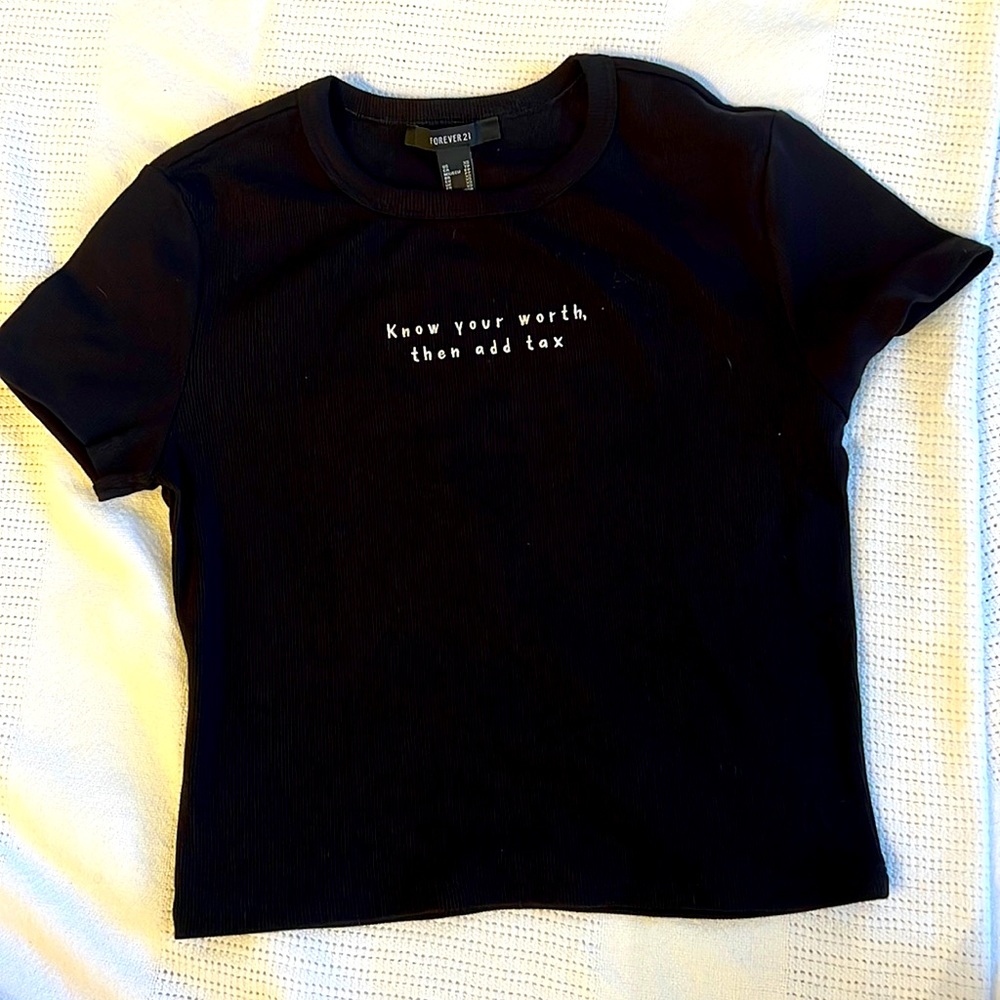 Black crop top